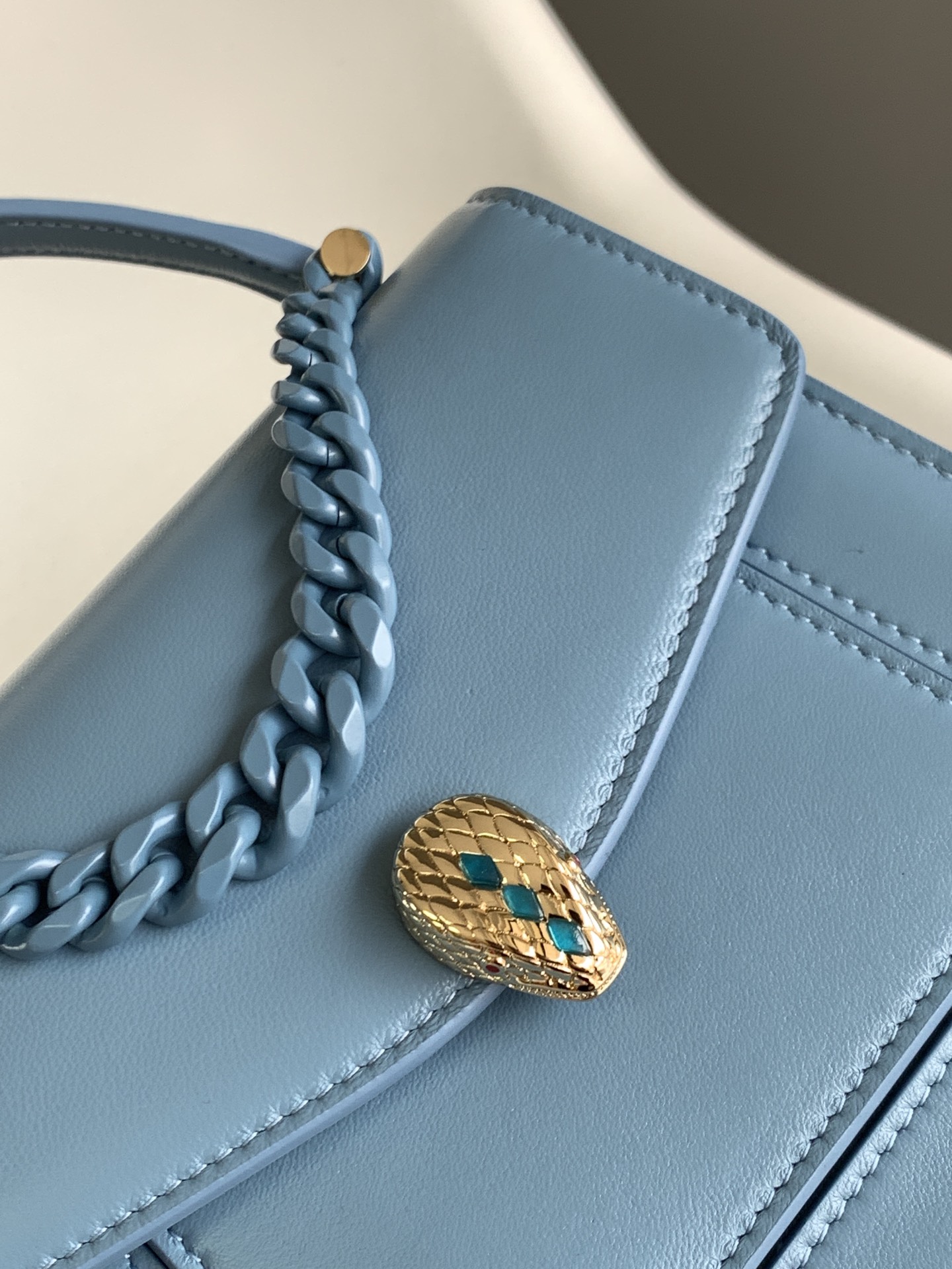 Bvlgari Serpenti Forever Mini Top Handle Blue